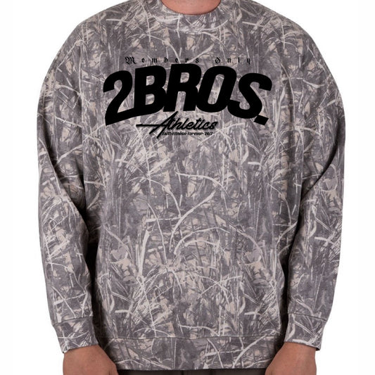 Wood Camo "Members Only" Crewneck