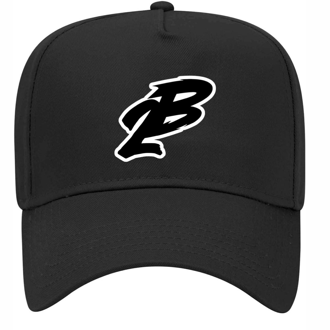 Black "2B" A-Frame Hat