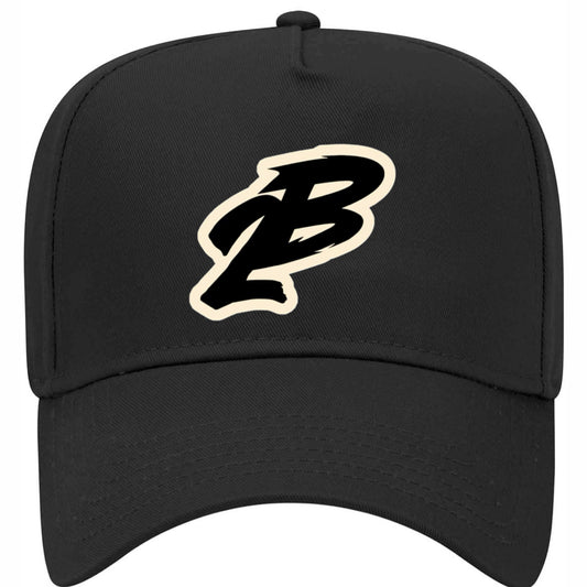 Black "2B" A-Frame Hat