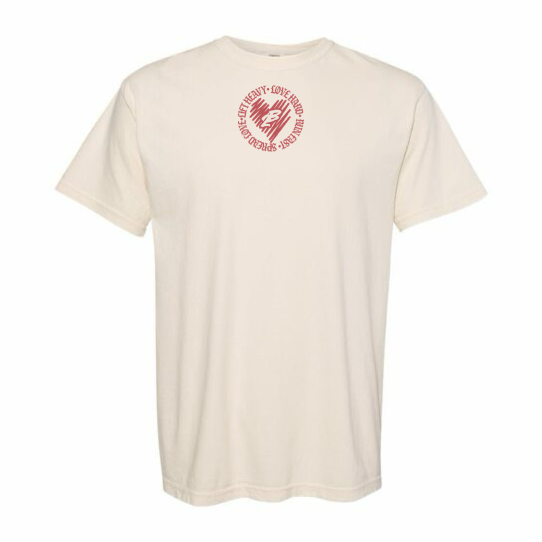 Cupid's  Lift Heavy, Love Hard Tee