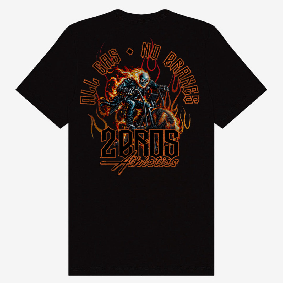 "ALL GAS- NO BRAKES" GHOSTRIDER TEE